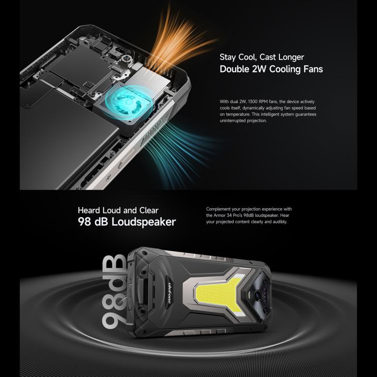 Ulefone Armor 34 Pro Rugged Phone 16GB+512GB Night Vision 5G by Ulefone