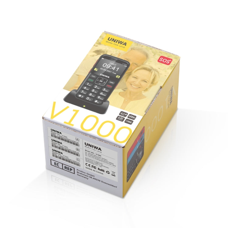 UNIWA V1000 4G 64MB+128MB Celular Plus by UNIWA