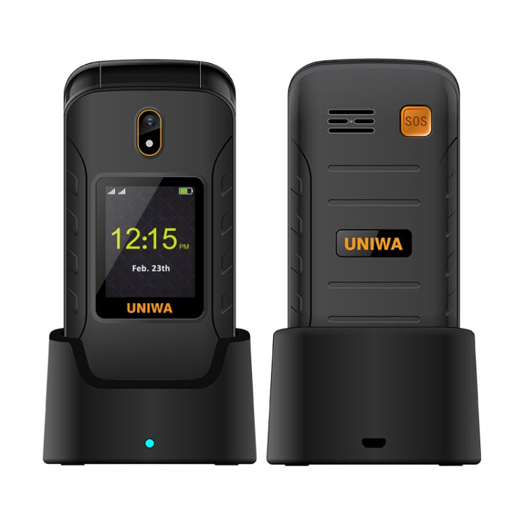 Unisoc T107 Teléfono Doble Pantalla 4G Con Base De Carga by UNIWA