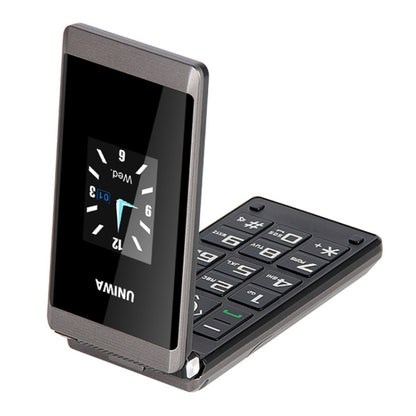 UNIWA X28 Dual-screen Flip Teléfono Clásico Doble Pantalla GSM