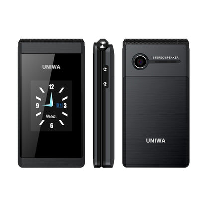 UNIWA X28 Dual-screen Flip Teléfono Clásico Doble Pantalla GSM
