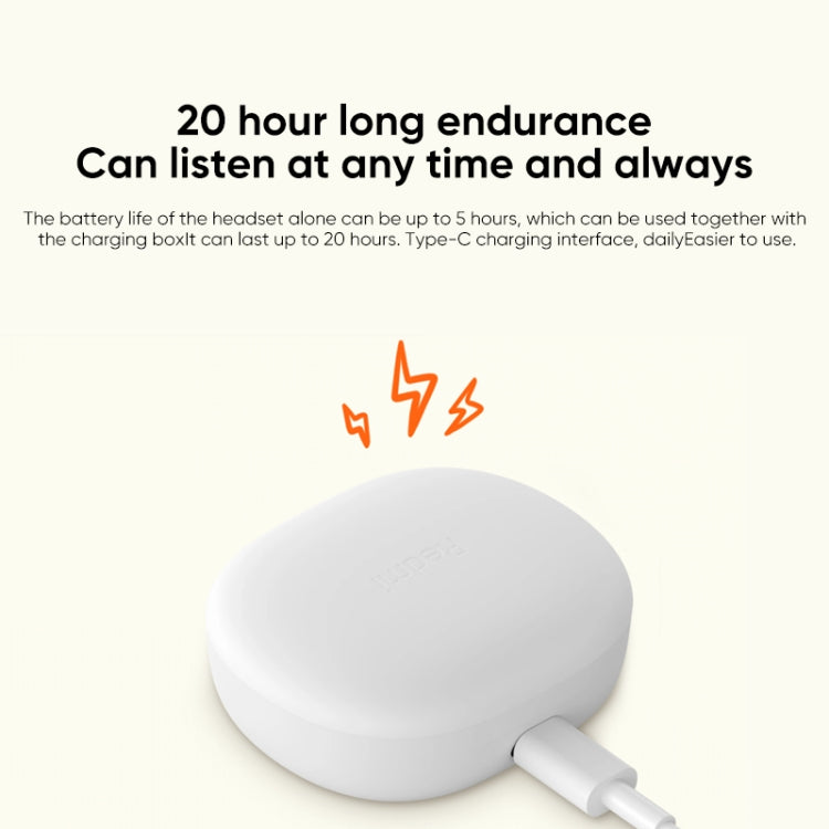 Original Xiaomi Redmi Buds 4 Lite TWS Bluetooth 5.3 Call Noise Reduction Earphone, Redmi Buds 4 Lite Black, Redmi Buds 4 Lite Orange, Redmi Buds 4 Lite Green, Redmi Buds 4 Lite